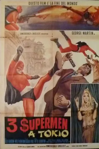 Görsel: TMDB Three Supermen at Tokyo afişi