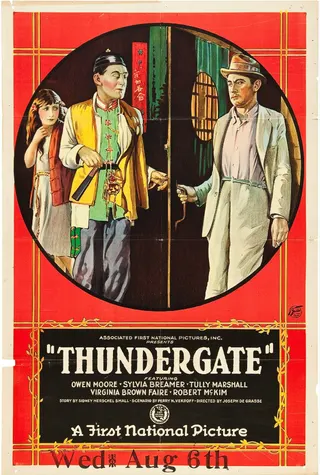 Görsel: First National Pictures 1923 / Kamu malı Thundergate afişi