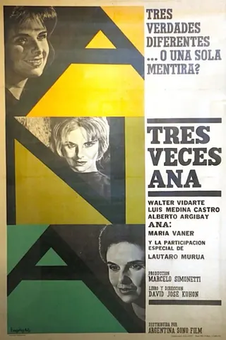 Tres veces Ana afişi