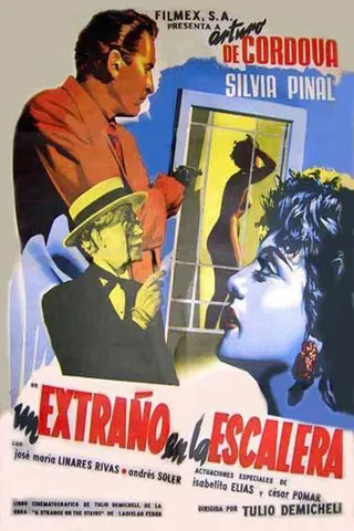 Un extraño en la escalera afişi