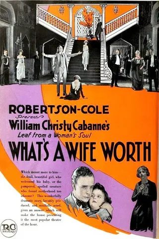 Görsel: TMDB What's a Wife Worth? afişi