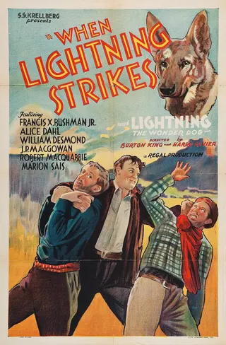 Görsel: Regal Distributing Corp., Sherman S. Krellberg / Kamu malı When Lightning Strikes afişi