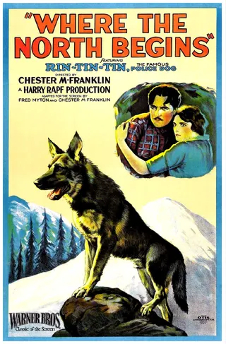 Görsel: Warner Bros-Lithograph by Otis Lithograph, Cleveland / Kamu malı Where the North Begins afişi