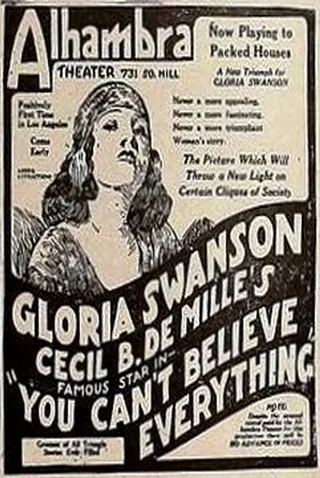 You Can't Believe Everything afişi