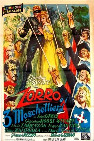 Görsel: TMDB Zorro and the Three Musketeers afişi
